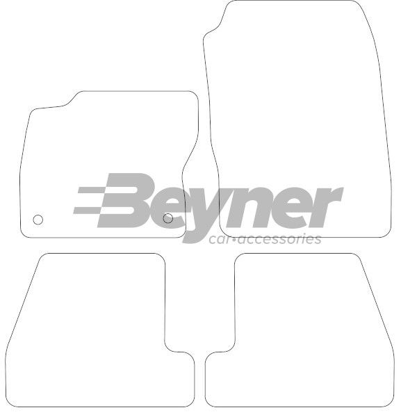 Beyner Pasklare stoffen matten MSN-1363040