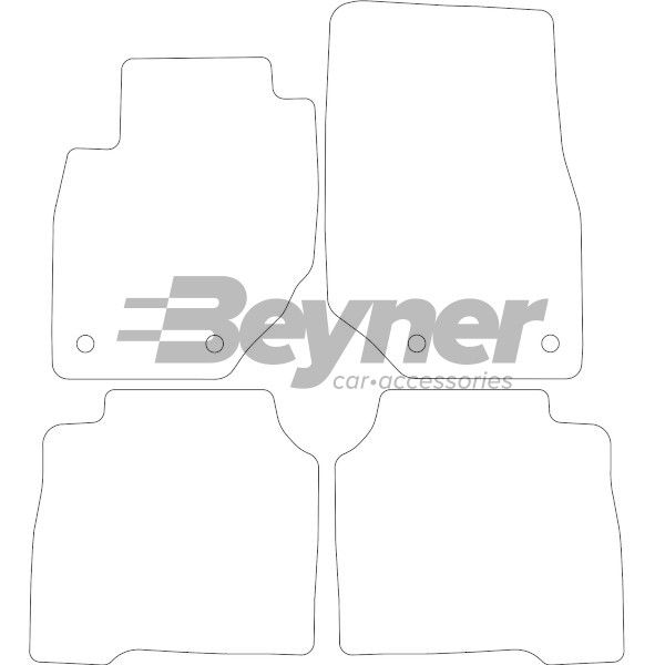 Beyner Pasklare stoffen matten MSN-1363265