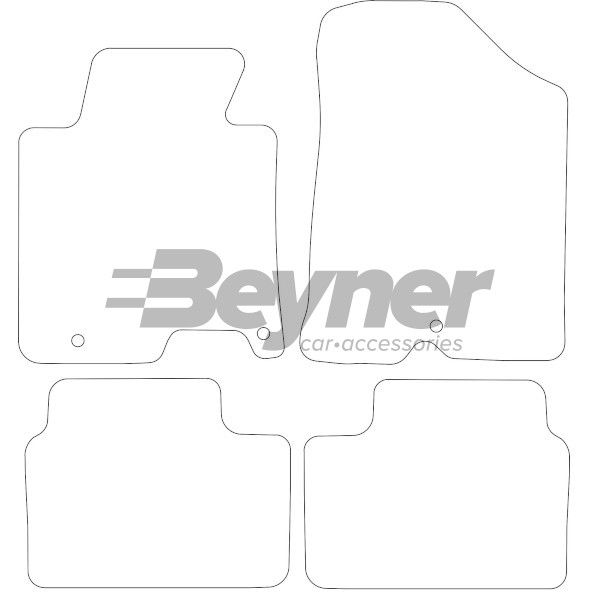 Beyner Pasklare stoffen matten MSN-1363630