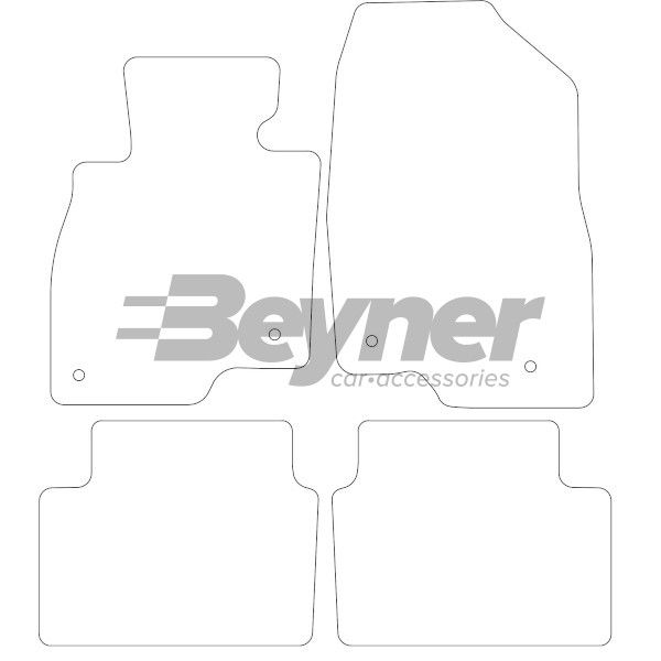 Beyner Pasklare stoffen matten MSN-1364034