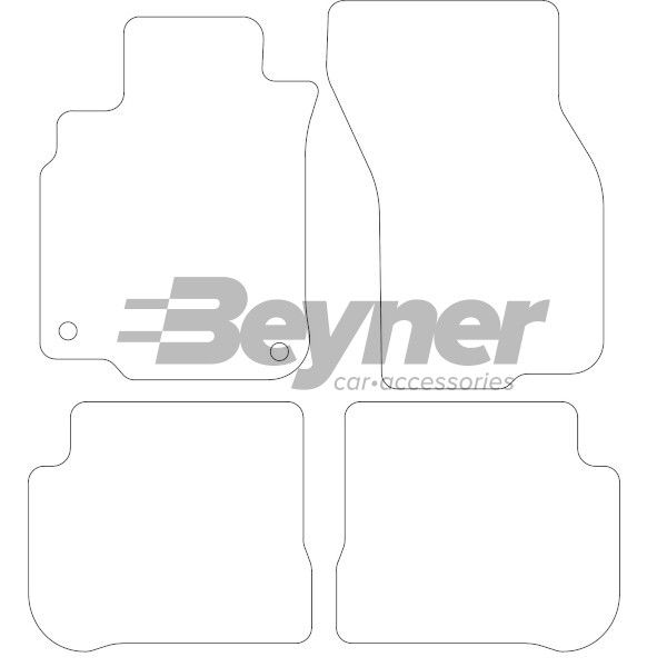 Beyner Pasklare stoffen matten MSN-1364317