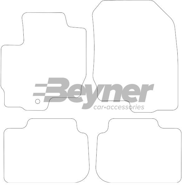 Beyner Pasklare stoffen matten MSN-1364322