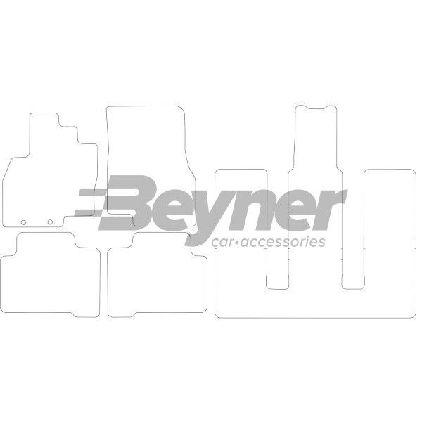 Beyner Pasklare stoffen matten MSN-1364331