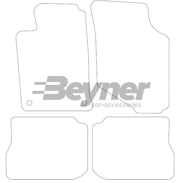 Beyner Pasklare stoffen matten MSN-1364335