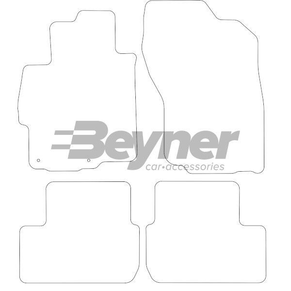 Beyner Pasklare stoffen matten MSN-1364341