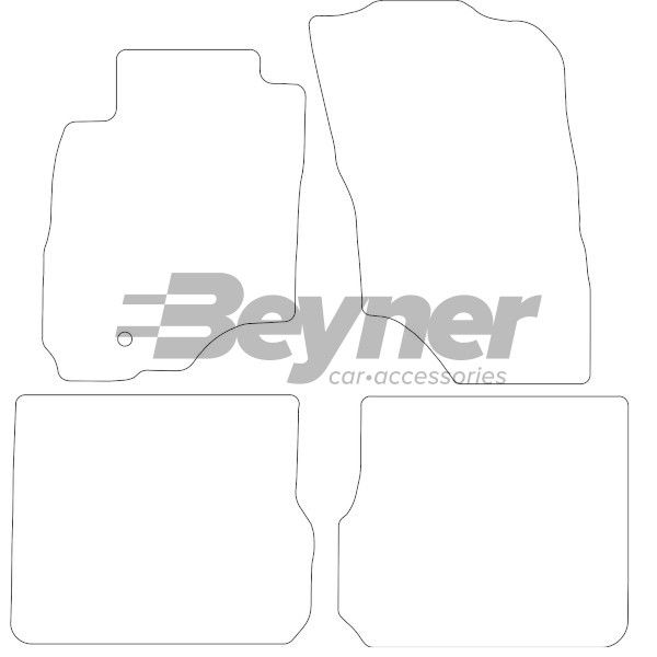 Beyner Pasklare stoffen matten MSN-1364349