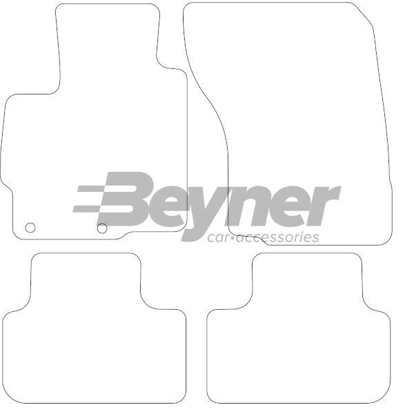 Beyner Pasklare stoffen matten MSN-1364379