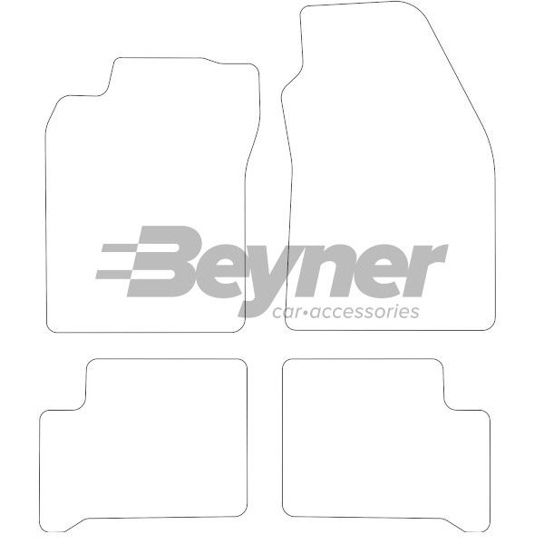 Beyner Pasklare stoffen matten MSN-1364511