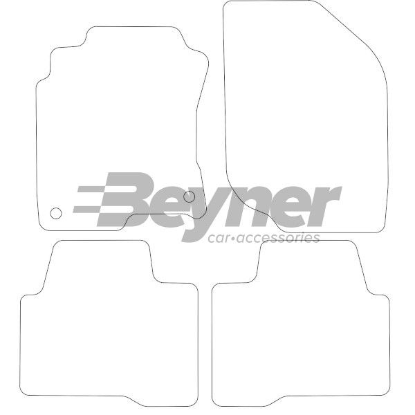 Beyner Pasklare stoffen matten MSN-1364559