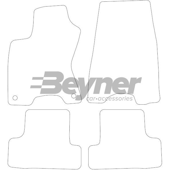 Beyner Pasklare stoffen matten MSN-1364561