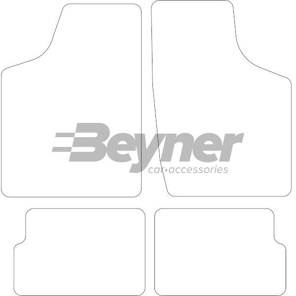 Beyner Pasklare stoffen matten MSN-1364727