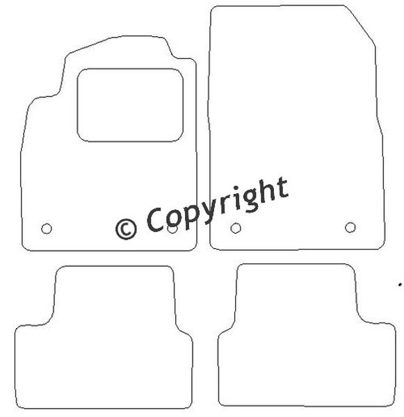 Beyner Pasklare stoffen matten MSN-1364732