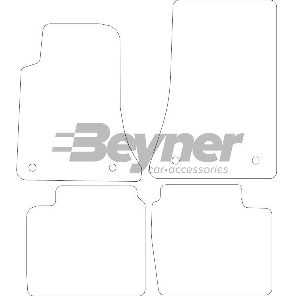 Beyner Pasklare stoffen matten MSN-1364743