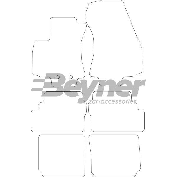Beyner Pasklare stoffen matten MSN-1364766