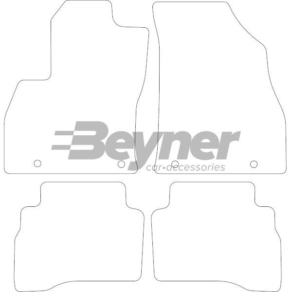 Beyner Pasklare stoffen matten MSN-1364951