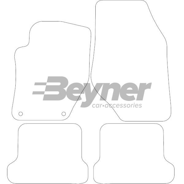 Beyner Pasklare stoffen matten MSN-1364960