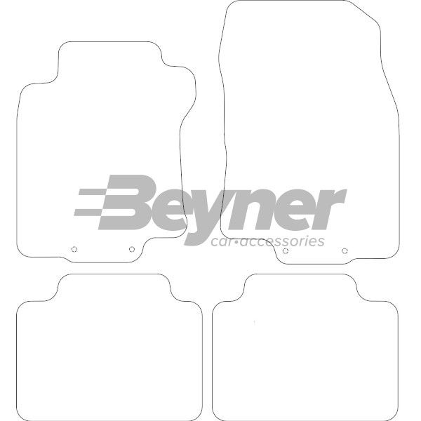 Beyner Pasklare stoffen matten MSN-1365132