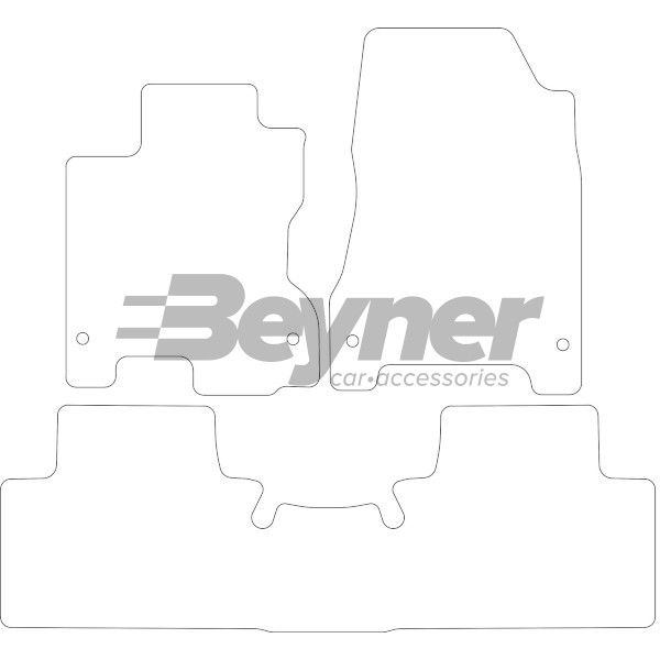 Beyner Pasklare stoffen matten MSN-1365134