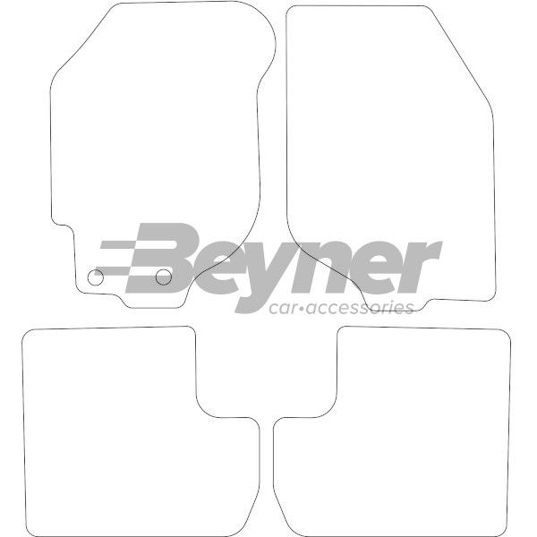 Beyner Pasklare stoffen matten MSN-1365311