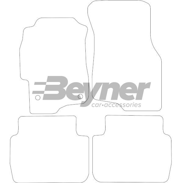 Beyner Pasklare stoffen matten MSN-1365315