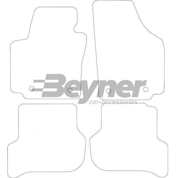 Beyner Pasklare stoffen matten MSN-1365513