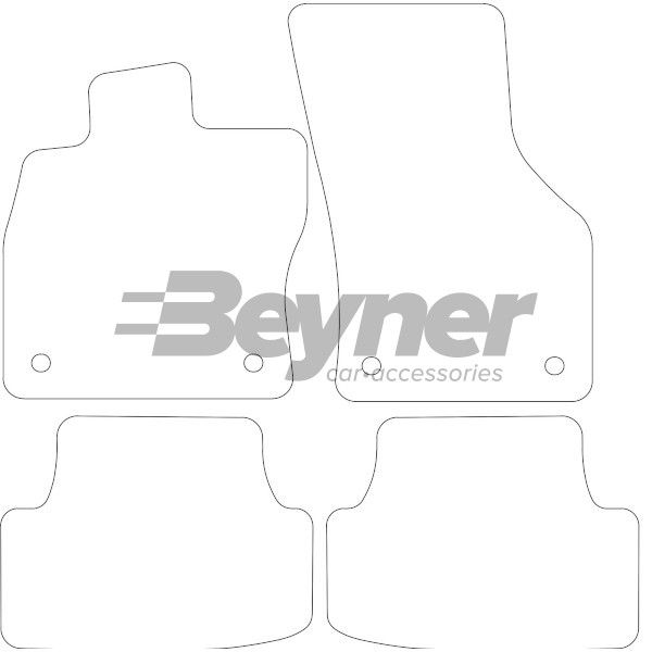 Beyner Pasklare stoffen matten MSN-1365536