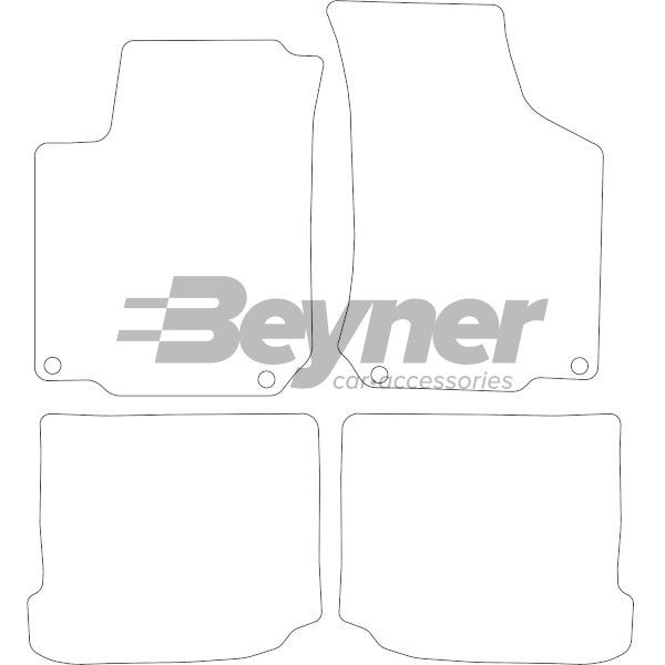 Beyner Pasklare stoffen matten MSN-1365539