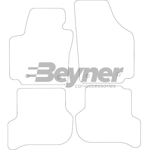 Beyner Pasklare stoffen matten MSN-1365541