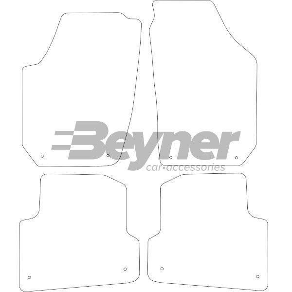 Beyner Pasklare stoffen matten MSN-1365613