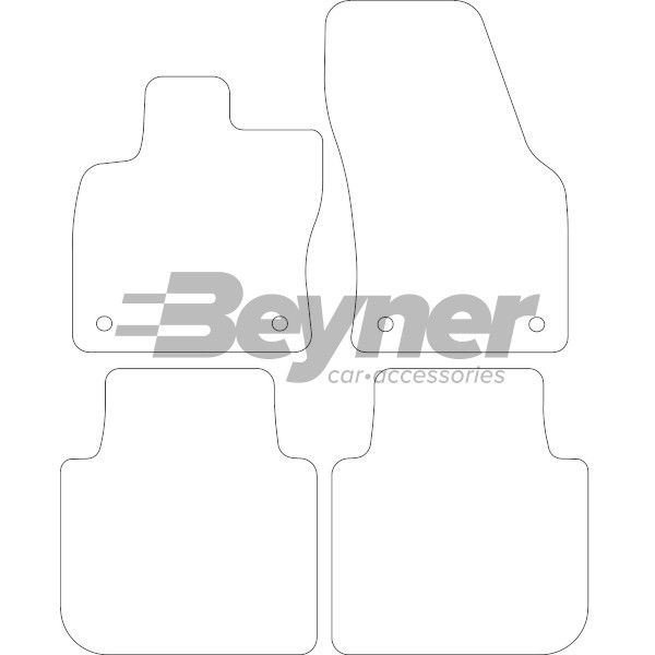 Beyner Pasklare stoffen matten MSN-1365616