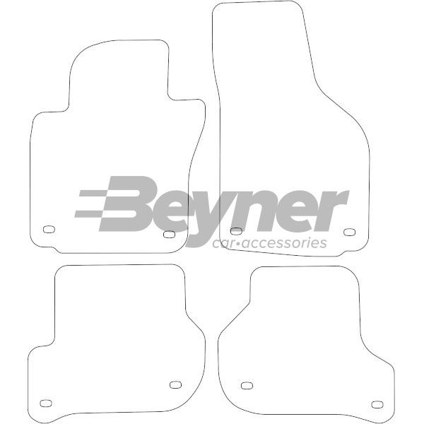 Beyner Pasklare stoffen matten MSN-1365621