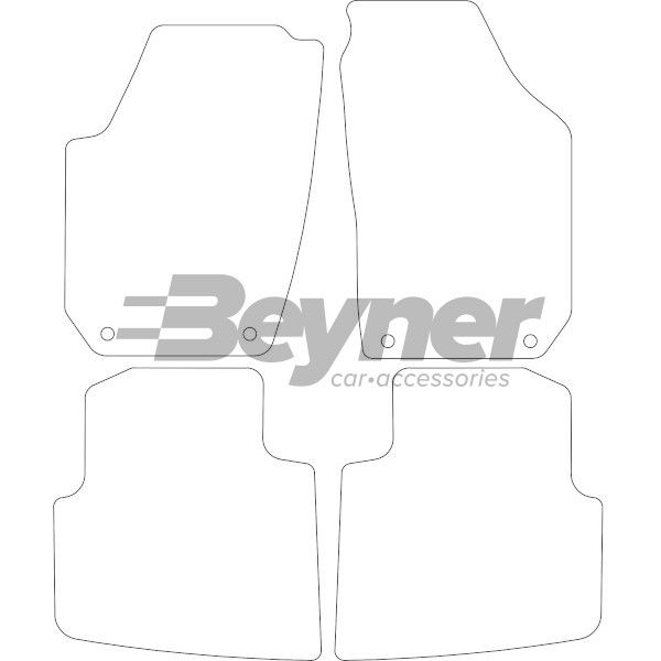 Beyner Pasklare stoffen matten MSN-1365628