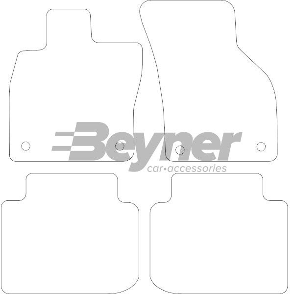 Beyner Pasklare stoffen matten MSN-1365630