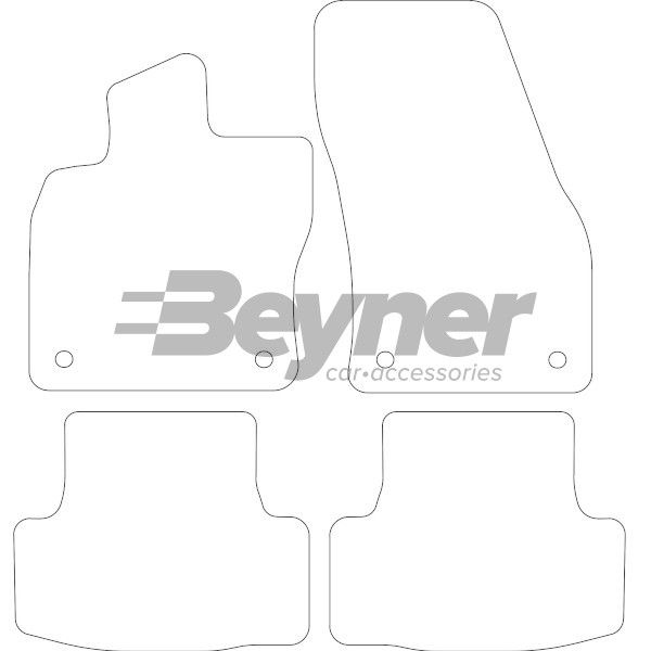 Beyner Pasklare stoffen matten MSN-1365632