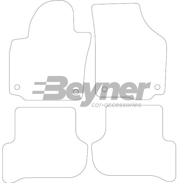 Beyner Pasklare stoffen matten MSN-1365633