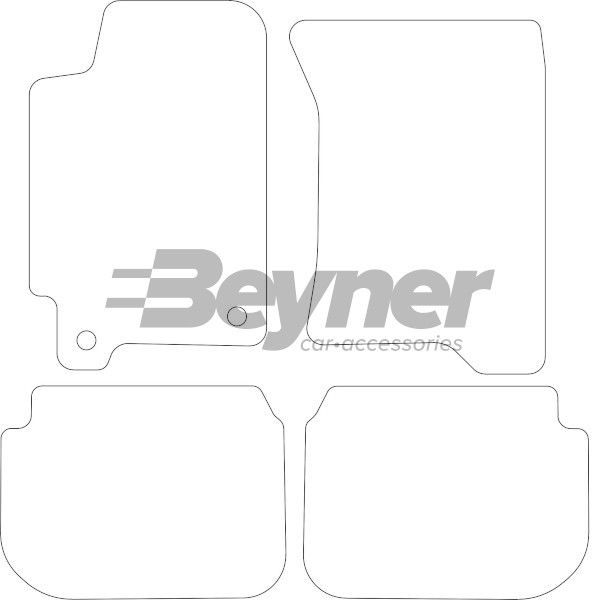 Beyner Pasklare stoffen matten MSN-1365717