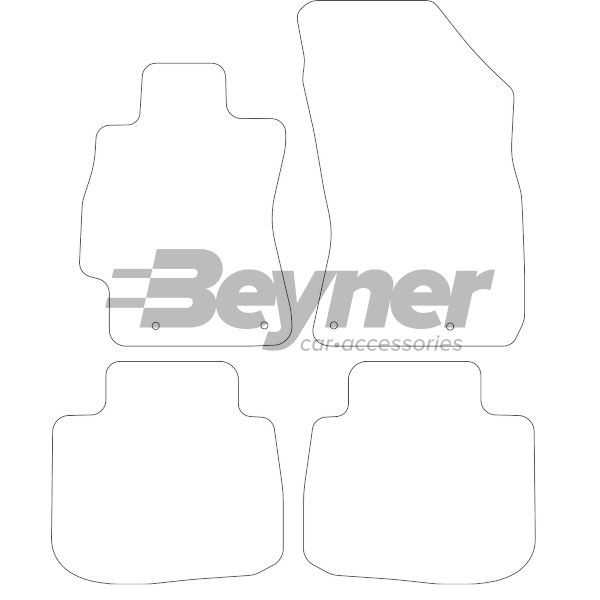 Beyner Pasklare stoffen matten MSN-1365746