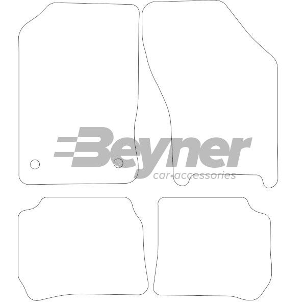 Beyner Pasklare stoffen matten MSN-1365747