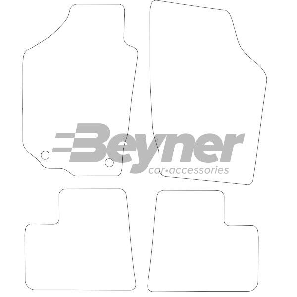 Beyner Pasklare stoffen matten MSN-1365813