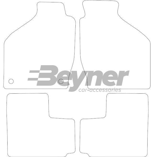 Beyner Pasklare stoffen matten MSN-1365819