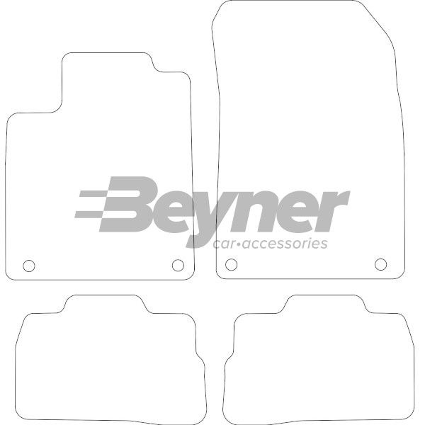 Beyner Pasklare stoffen matten MSN-1365823