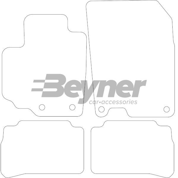 Beyner Pasklare stoffen matten MSN-1365847