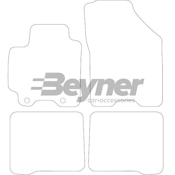 Beyner Pasklare stoffen matten MSN-1365849