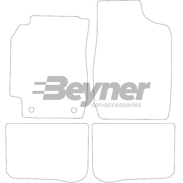 Beyner Pasklare stoffen matten MSN-1365929