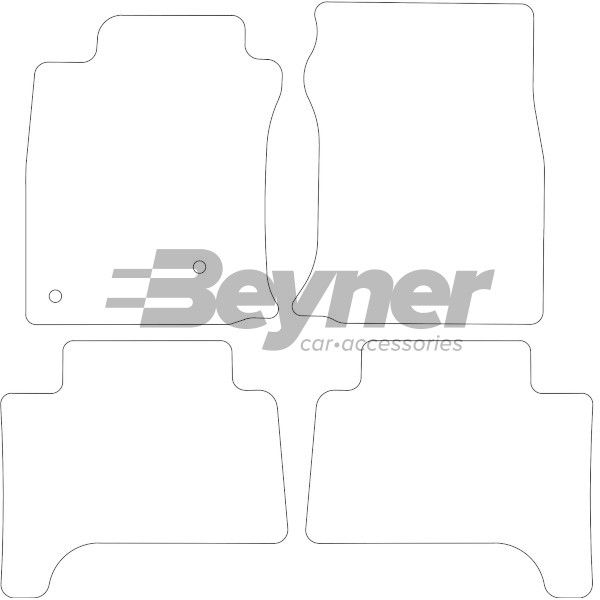 Beyner Pasklare stoffen matten MSN-1365945