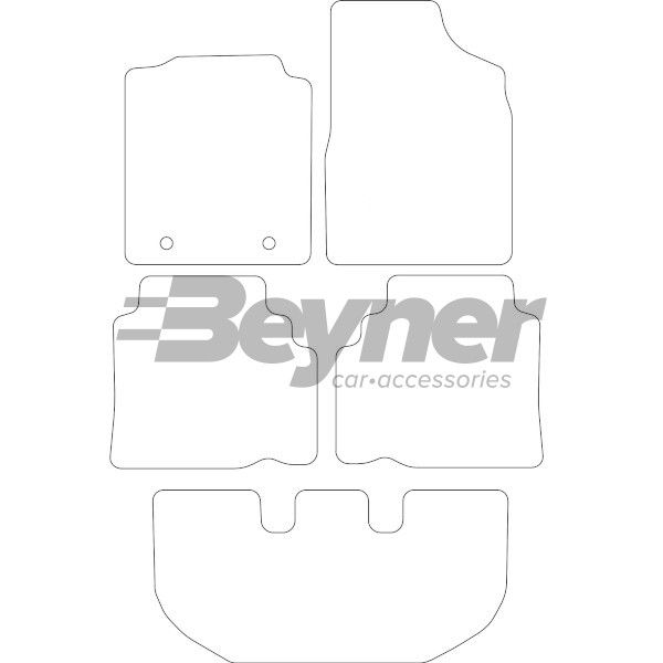 Beyner Pasklare stoffen matten MSN-1365951