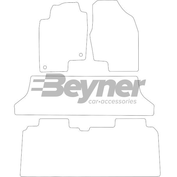 Beyner Pasklare stoffen matten MSN-1365955