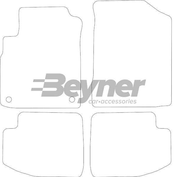 Beyner Pasklare stoffen matten MSN-1365966