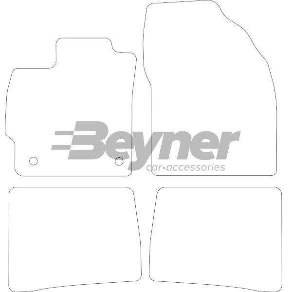 Beyner Pasklare stoffen matten MSN-1365969