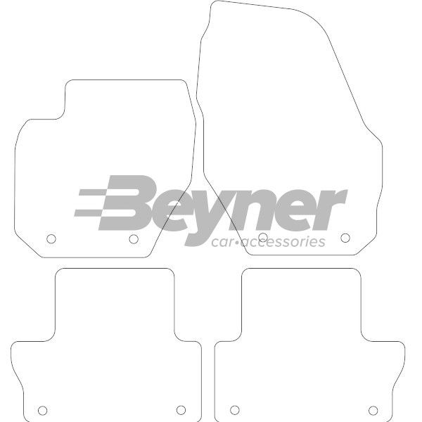 Beyner Pasklare stoffen matten MSN-1366044